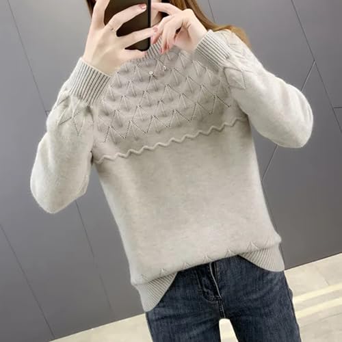 Warm Knitting Pullover Clothing Jumper Long Sleeve Top Bottoming Sweater for Girls3