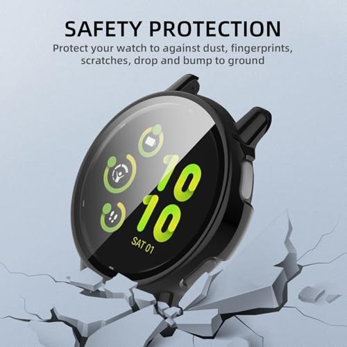 Image of For Garmin Vivoactive 5 Case, Lightweight, PC + Tempered Glass, Protective Cover for Garmin Vivoactive 5, 9H Hardness, Easy Installation, All-In-One Piece Protection, Anti-Scratch, Shockproof,