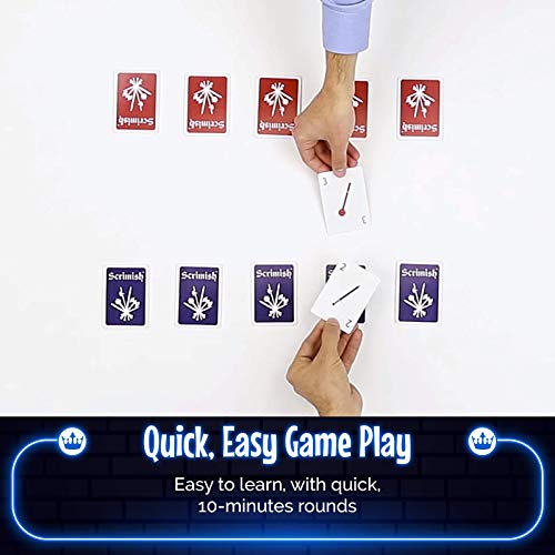 Nexci Scrimish Card Game - 2 Pack Strategy Games For Up To 4 Players Including Adults, Teens, Kids And Families That Is Easy To Learn And Fun To Play #TOP2