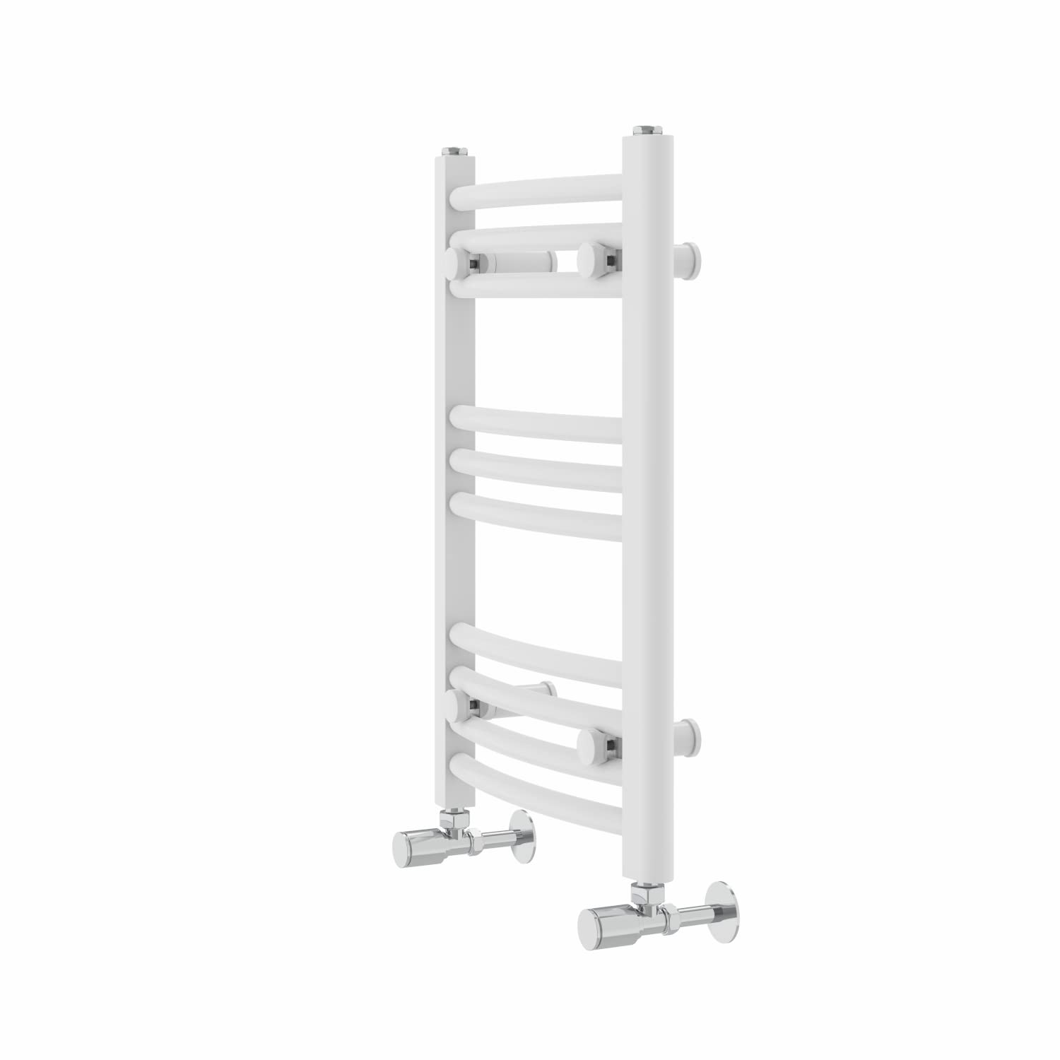 Warmehaus Curved Bathroom Heated Towel Rail Radiator 600x400mm White