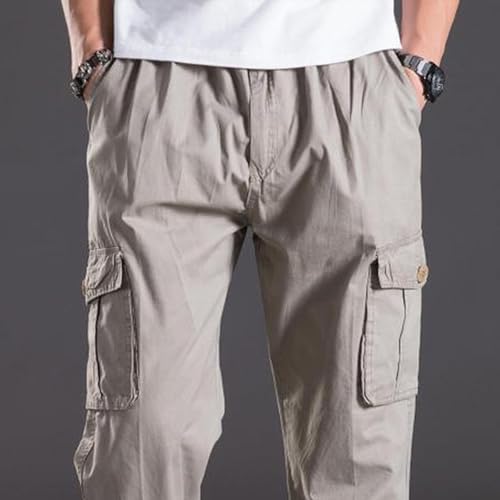 Big and Tall Parachute Cargo Pants for Men Stretch Lightweight Hiking Work Pants with Multi Pockets2
