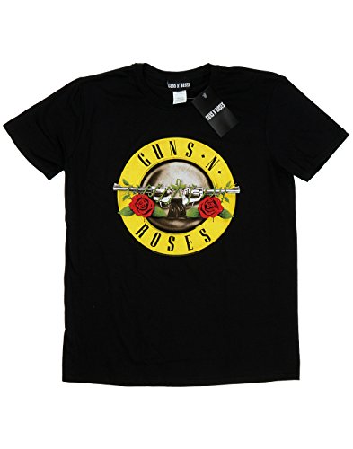 Guns N Roses Hommes Bullet Logo T-Shirt X-Large Noir - Les Beatles, Paul McCartney, John Lennon, RIngo Starr, George Harrison Guns N Roses Hommes Bullet Logo T-Shirt X-Large Noir – Image 3