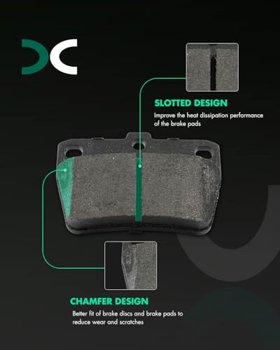 Image of SCITOO D1051-7955 Disc Brake Pads Sets Rear Metal Brake Pads w /Hardware