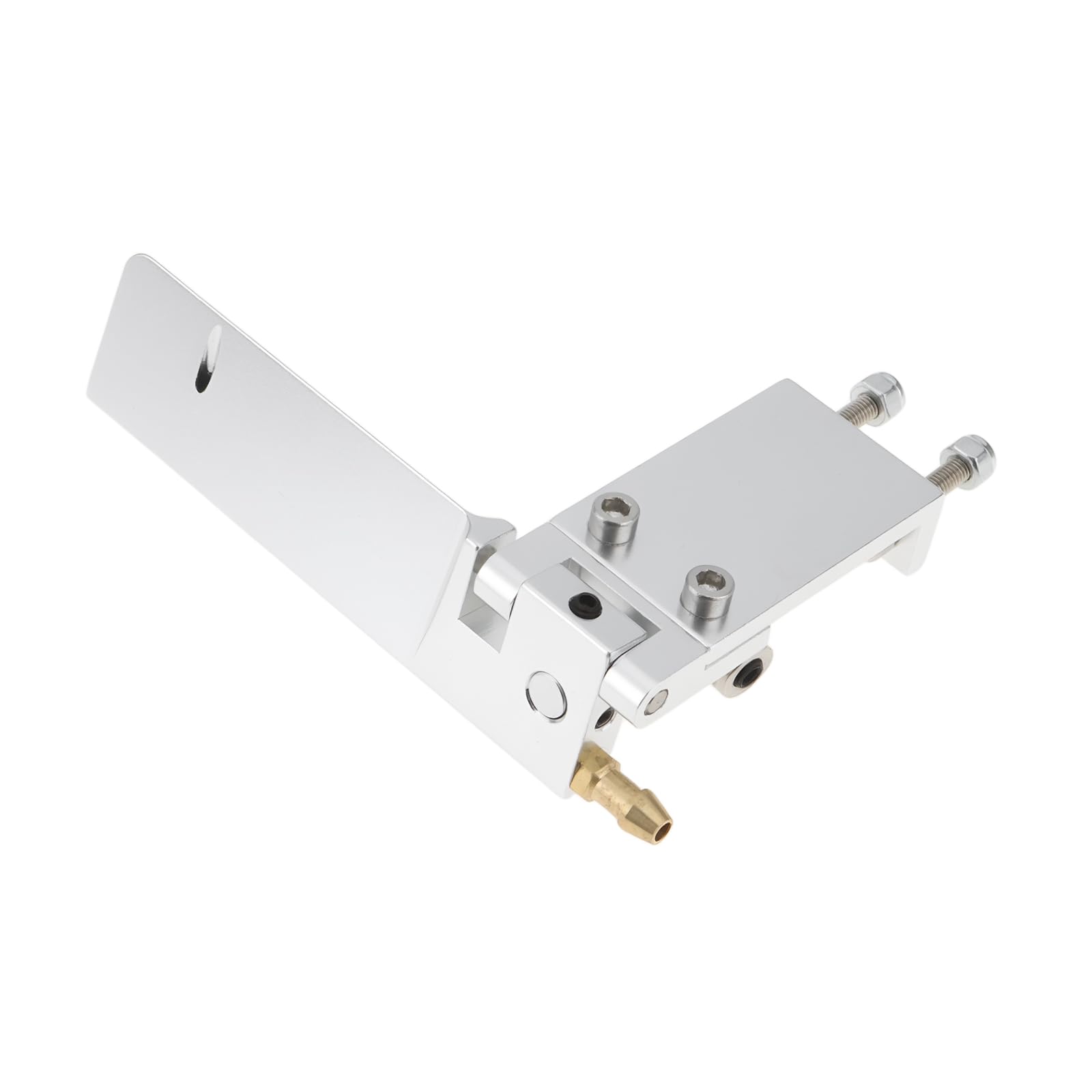 eMagTech CNC Aluminum 75mm RC Boat Rudder with Water Pickup Steering Upgrade Compatible with 40cm–60cm RC Boats