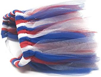 Dog Tutu Skirt - 4th of July Dog Tutu in Red, White, and Blue | Independence Day Pet Tutu Skirt | USA Flag Dog Tutu (X-Large)