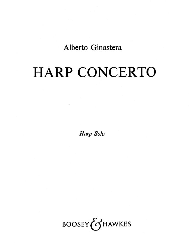 Harfenkonzert: op. 25. Harfe und Orchester. Solostimme.