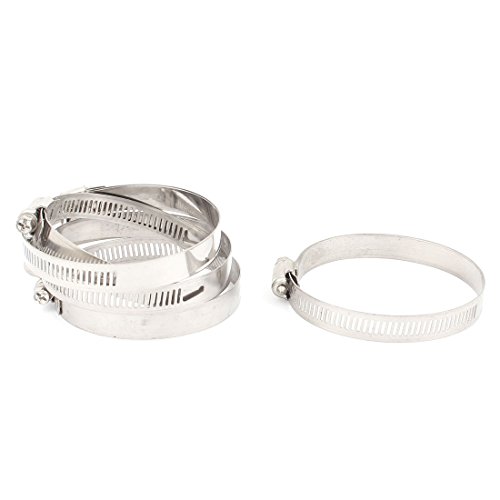 Aexit Adjustable 60-83mm Clamps Range Cable Tight Coolant Hose Pipe Clip Worm Gear Strap Clamps Clamp 5pcs