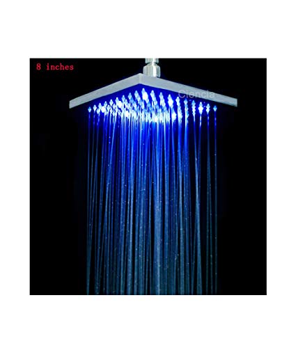 Tête de douche LED anti-brûlure à panneau de cuivre durable