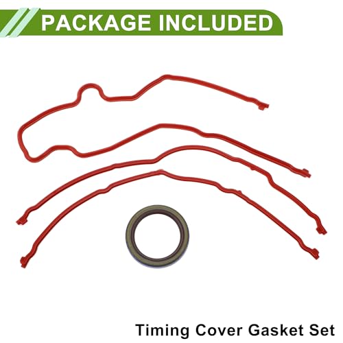 Image of No.JV5051 /TCS21200 Timing Cover Gasket Set for FORD EXPEDITION 5.4L 2005-2012 Long-lasting Sealing Engine Timing Cover Gasket 1 Set