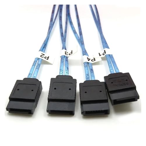 Cable 2m S/AS HD SFF8644 a SATA 4 puertos 7Pin miniatura 3
