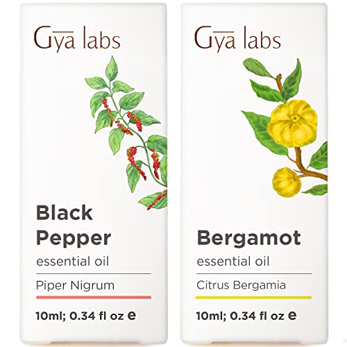 Black Pepper & Bergamot Essential Oil Set - Aromatherapy Grade