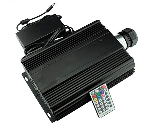 corpereal 90W DMX Wireless Colorful Changing Led Light Engine Fiber Optic Projector Fiber Optic Illuminator for Indoor Starry Sky Star Ceiling Home Theater Swimming Pool Lighting Fibre Optics