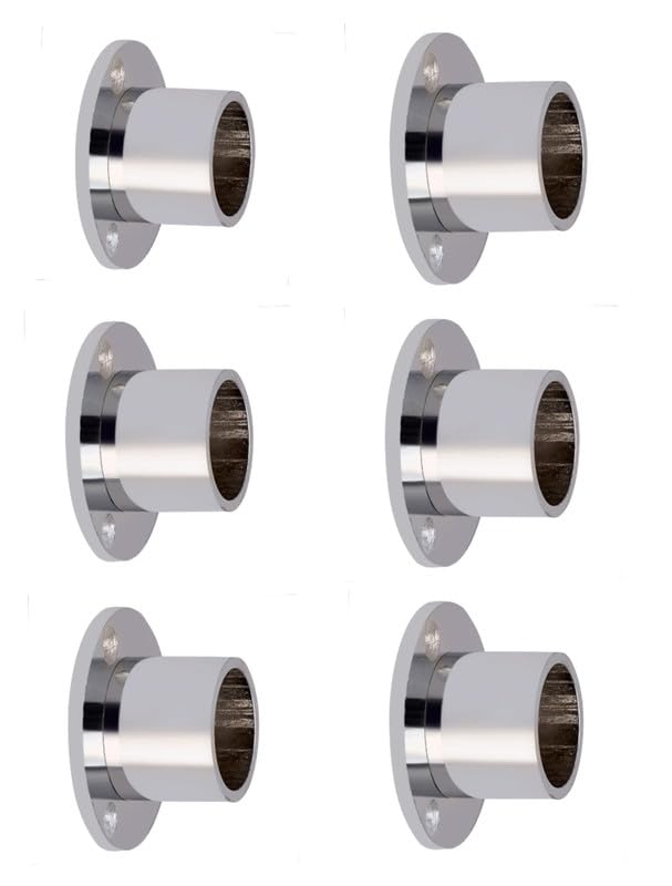 HARDWARE HUB Aluminium Wall to Wall Plate Concealed 1 Inch Dia Curtain Rod Modern Bracket ( Silver) - Pack of 6 (B0CJFPYHG5) Amazon Price History, Amazon Price Tracker