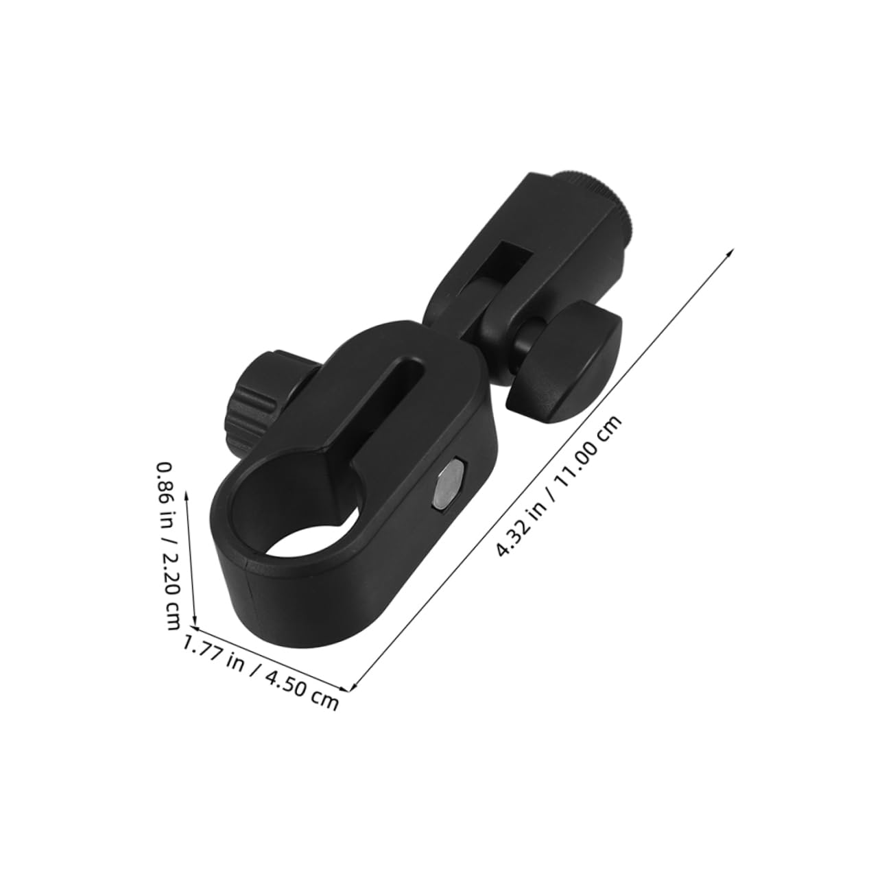 TOGEVAL 2pcs Microphone Clip Holders Durable Plastic Mic Clamps for Easy Installation Strong Grip for Ktv Concerts and Stage Performances