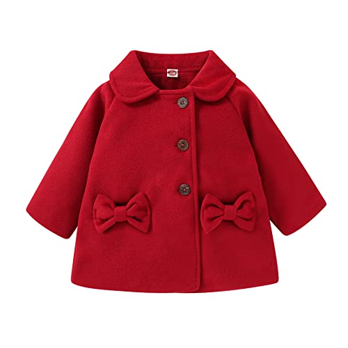 Image of SWNONE Baby Coats Fall Winter Kid Baby Girl Cloak Button Jacket Clothes Baby Outwear Clothes