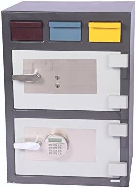 Hollon Safe Co 3D-2820MM-KE Triple Drop Depository Safe with Electronic and Key Lock