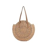 Esta bolsa es natural, única, elegante y de moda, adecuada para playas de verano, compras, citas o necesidades diarias y otras ocasiones.