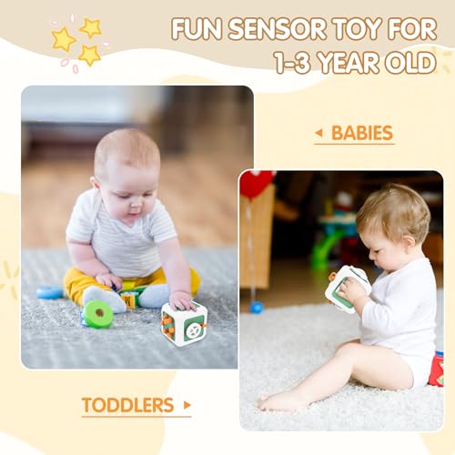 Image of Toys for 1 Year Old Boy Girl, Montessori Busy Board Busy Cube, Travel Toys for Toddlers 1-3, 1 Year Old Girl Boy Gifts, Easter Basket Stuffers for Toddler