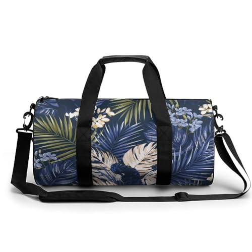 スポーツバッグ 葉柄 花柄 ボストン ジムバック シューズ収納 ドラムバッグ 大型ゴルフ 機内持込 靴入れ ヨガ トラベルダッフル 軽量 大容量 防水 メンズ レディース 乾湿分離 シューズポケット付き