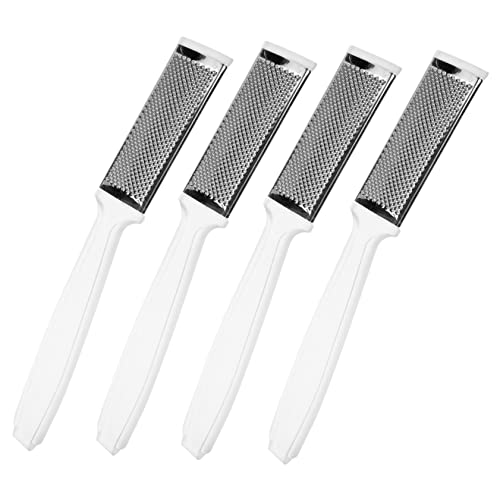 Vaguelly 4piezas Raspador Pies Removedor Durezas Cortacallos Profesional Pedicura Acero Inoxidable
