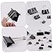 TEHAUX 36pcs Metal Binder Clips Dovetail Long Tail Clips for Organizing Bills Notes and Schedules Strong Hold Office Supplies Black
