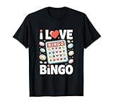 Photo Gallery i love bingo entusiastic game design maglietta Photo Gallery i love bingo entusiastic game design maglietta