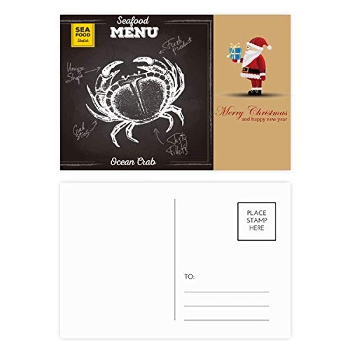 Cartes postales crabe Noël organisme marin lot de 20 correspondance fete