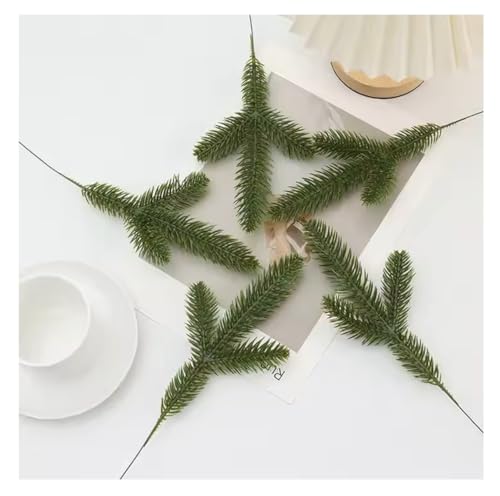 Image of SPHINX Artificial Pine Sticks Branches 26 cm - Green Pine Needles for Home Decor, Festival Decor, Celebrations, Trousseau Packing, Gift Packing, Tray & Basket Decoration, DIY Crafts (10, Green)
