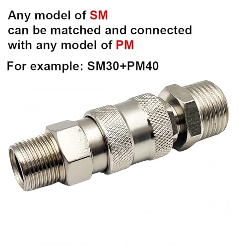Accesorios de compresor de aire SM40 para conexión rápida de herramientas 2 Uds 7