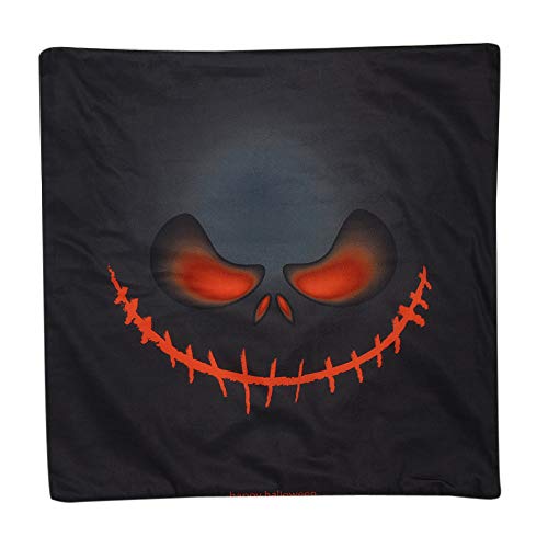 Alisy Halloween Pillow Covers, Bat Pumpkin Throw Cushion Covers Lumbar Pillowases for Sofa Bed Home Garden Outdoor Decor