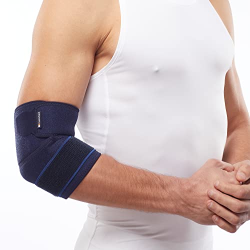 Adjustable Elbow Support By Comforband For Epicondylitis, Tennis Elbow, Golfer’s Elbow, Bursitis, Elbow Sprains, Strains, Tendonitis, Arthritis, Sports Elbow Injury Recovery - Adjustable Compression - One Size - Elbow Pain Relief For Men And Women #TOP5
