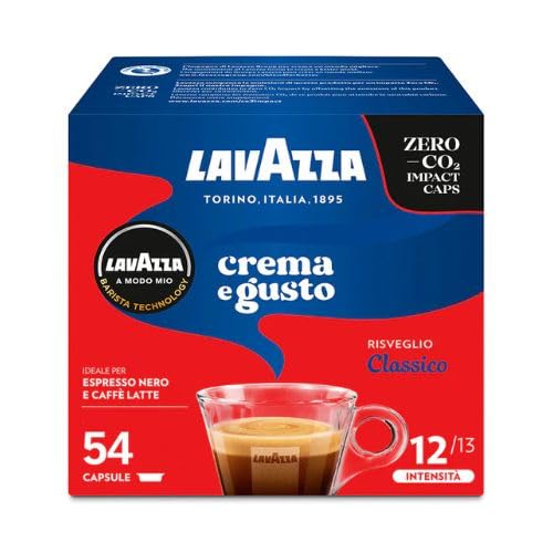 54 Capsule Caffè Crema e Gusto CLASSICO per Lavazza A Modo Mio Originali, 1 Box da 54 Capsule -