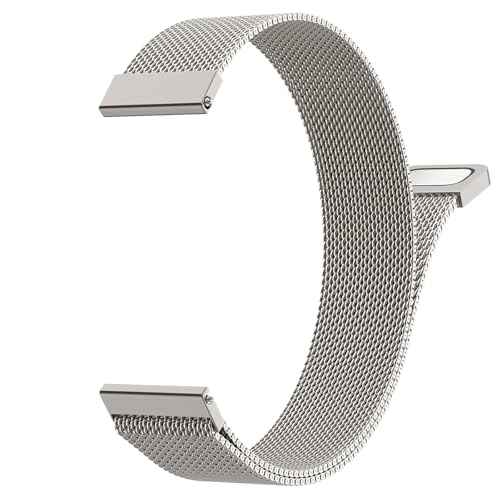Image of 18mm 20mm 22mm Metal Watch Band Compatible with Venu 3S /2S /4 /3 /Vivoactive 4S /Vivomove 3S /Forerunner 255S /265S /Vivoactive 6 /5 /3, Quick Release Stainless Steel Mesh Strap for Men Women