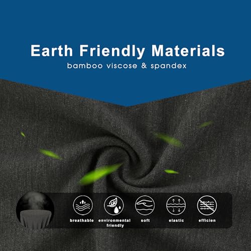 Image of BAMBOO COOL Men's Underwear Breathable Boxer Briefs with Fly Moisture-Wicking Lightweight Underwear 7-Pack