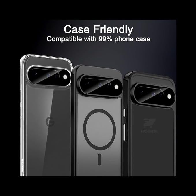 Image of Pack 1- Back Camera Glass Protector for Google Pixel 10 5G [3D Premium] Camera Glass Protector (Black)