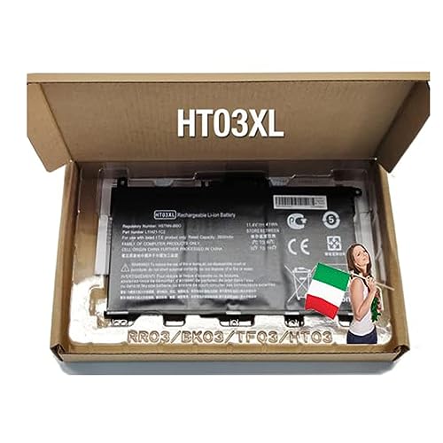HT03XL Batteria per notebook HP pavilion 15 14 di IPERTEK - Compatibile con pc portatili hp G6 G7 240, 250, 245, 255, 17 Alta qualità non è una Batteria Originale
