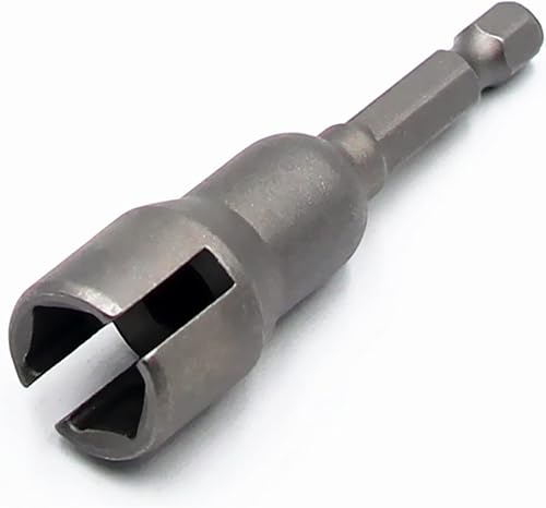 Miniatura 6 de 3 piezas de destornillador de tuerca de ala eléctrica, ranura de vástago hexagonal de 14 pulgadas, broca de ala, herramienta para tuercas de panel,