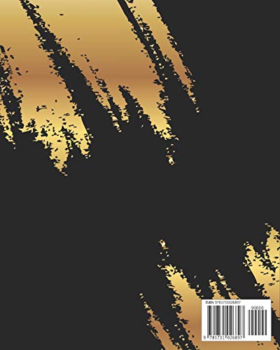 Budgeting Planner: Gold Brush 12 Month Financial Planning Journal, Monthly Expense Tracker and Organ