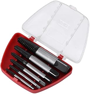 Akozon Screw Extractor 6 Pieces Easy Out Bolt Extractor Set Broken Screw Bolts Extractors Remover Damaged Screw Bolts Removal Tool Bolt Stud Remover Set for Home