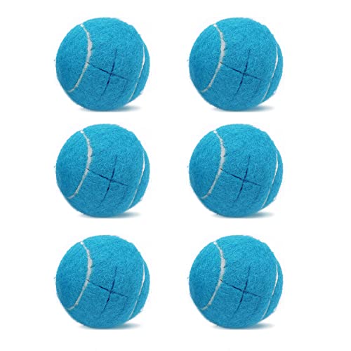 Magicorange 6 Pcs Precut Walker Tennis Balls For Furniture Legs And Floor Protection, Heavy Duty Long Lasting Felt Pad Glide Coverings (Blue) #TOP14