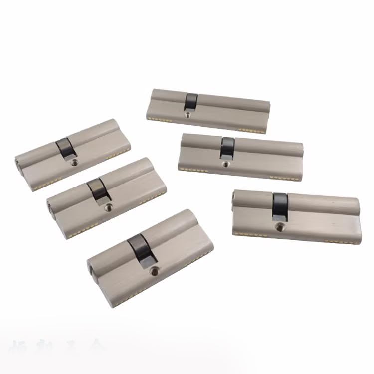 Cerradura de cilindro europeo, aleación de Zinc, cerradura excéntrica de doble apertura, 70-30-40mm, 5 llaves, cilindro, barril de puerta