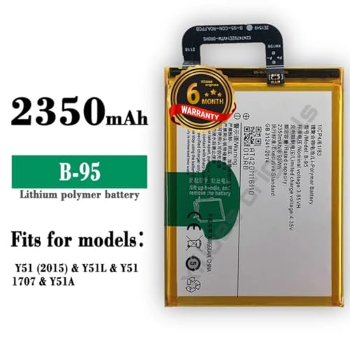 Image of B-95 Battery for vivo Y51 / Y5L, / Y51A / Y51s Battery with 6 Month Warranty **** (R183)