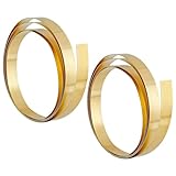 arricraft 2 Rolls Brass Sheet Rolls, Golden Metal Sheet Roll Flexible Copper Roll with Smooth Surface Multipurpose Brass Strip for Industrial Use and Jewelry Making 0.5x10x1000mm