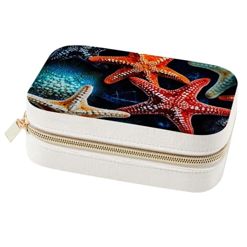 Boîte à bijoux étoile de mer double couche pour bagues et colliers - 2