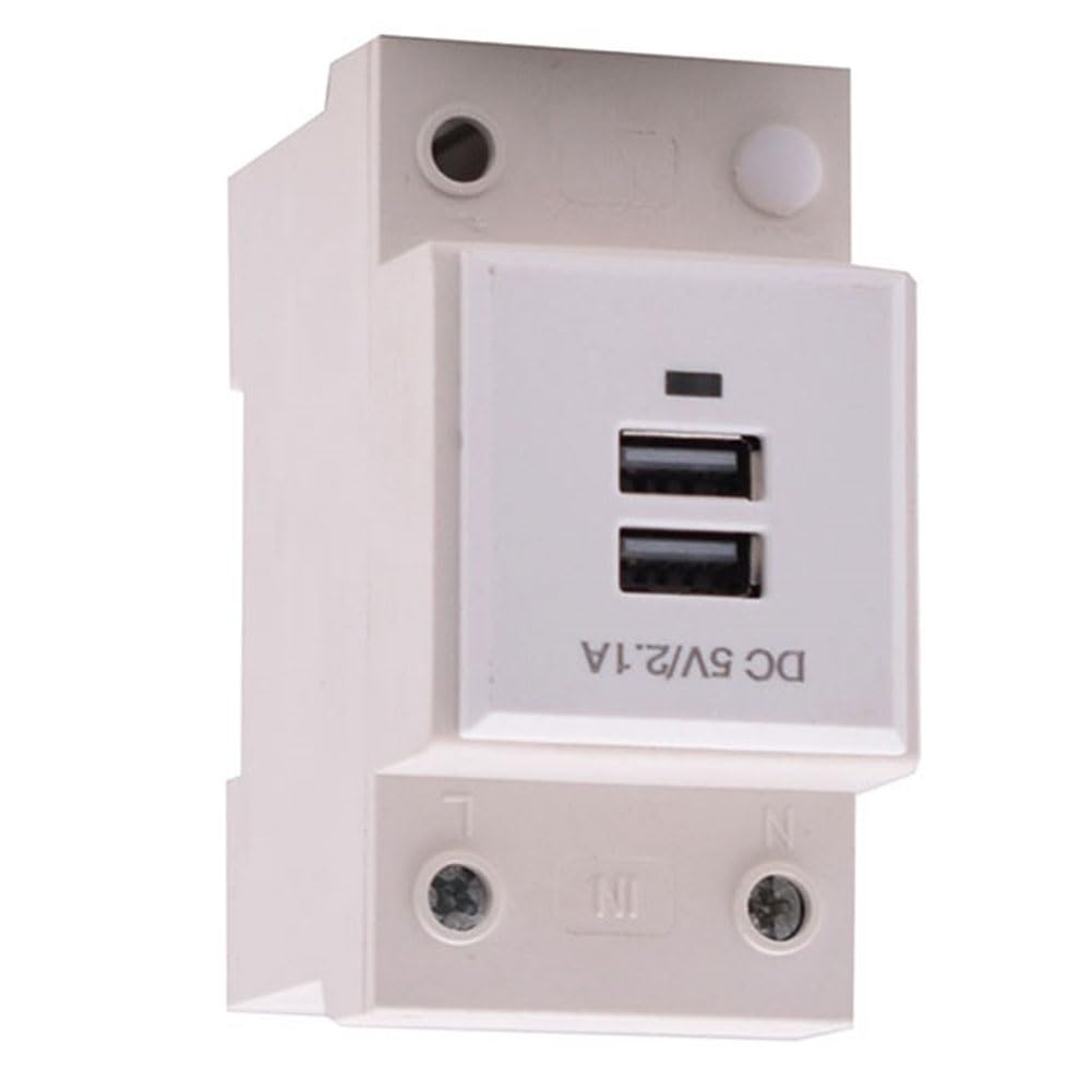 USB-DIN-Schienen-Modulbuchse DC 5 V 2,1 A Ausgang für DIN-Schienen