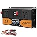 Przetwornica mocy 2200W/2600W/3200W 12V24V/48V/60V DC na 220V AC Przetwornica zasilania Przetwornica samochodowa z gniazdami i portem USB oraz wyświetlaczem LCD,do podróży kempingu,2200W-12V