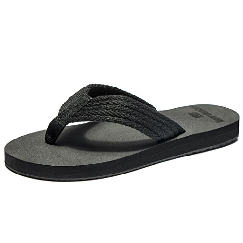 NDB Women's Classical Comfortable II Flip-Flop (11 B(M) US, All Black)