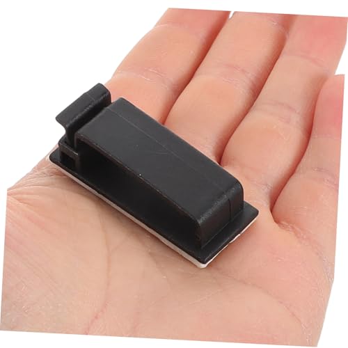 Angoily 30pcs Clips Adhesivos para Cables para Gestión de Cables Soportes para Cable para Uso en Casa Oficina Pared Bajo Escritorio Compatible con Cables de Extensión USB Fácil de Instalar miniatura 4