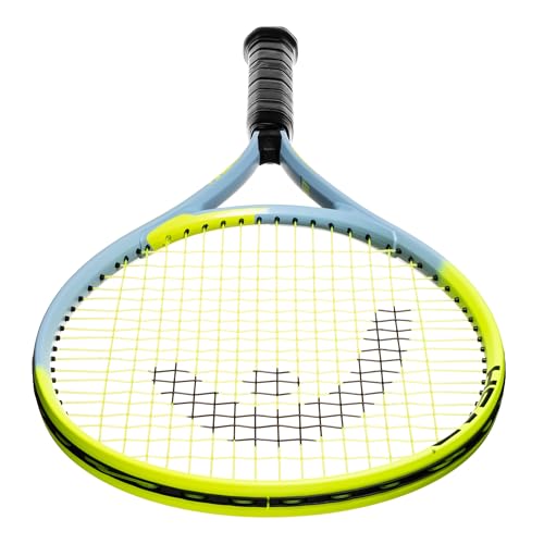 Image of HEAD Titanium Tour Pro Tennis Racket - Pre-Strung Head Light Balance 27 Inch Racquet - 4 3 /8 in Grip, Yellow