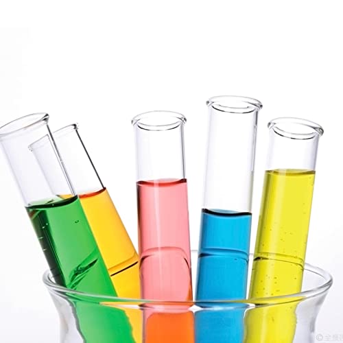 ULTECHNOVO Tubos De Ensayo De Vidrio De 10 Piezas Tubos De Ensayo De Vidrio De Borosilicato Transparente De 20 X 120 Mm Para Experimentos Científicos De Laboratorio Decoraciones Para Fiestas Cover